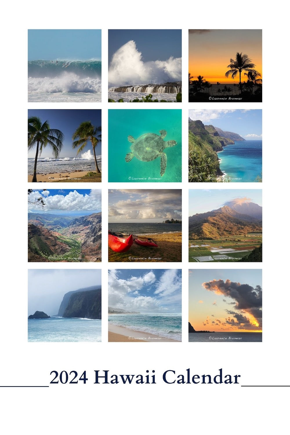 Hawaii Calendar (Europe & rest of the world)