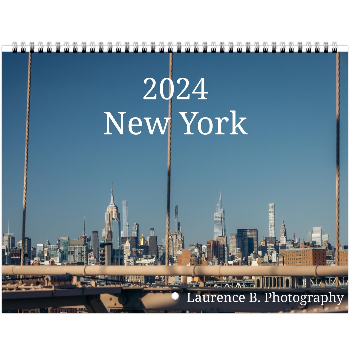 Calendario mural de Nueva York 2024 (EE. UU. y California) 