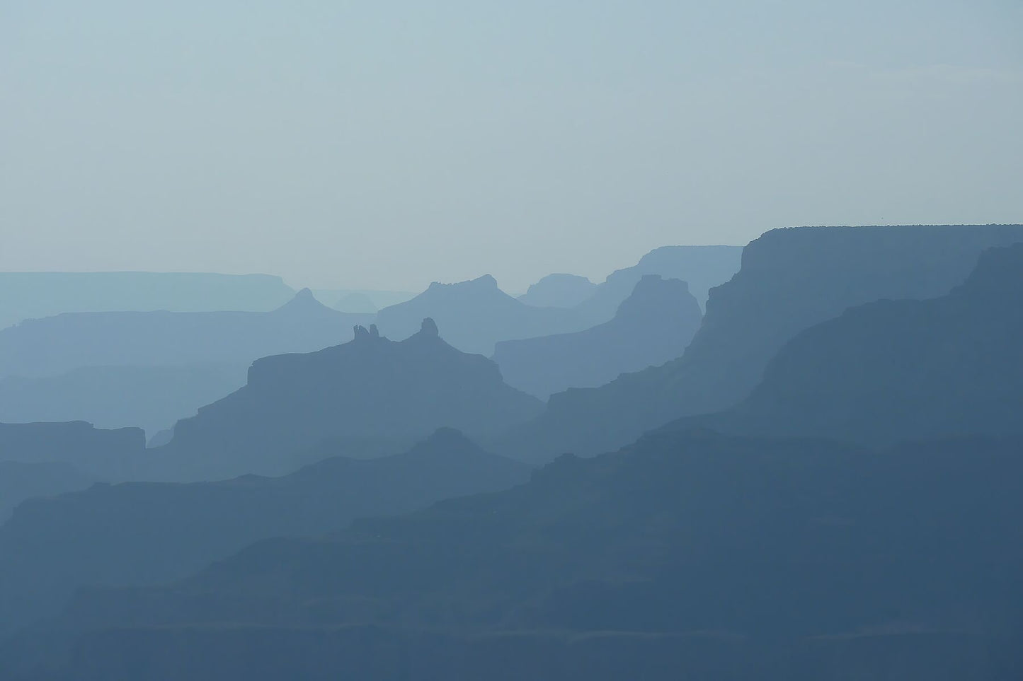 Panorama du Grand Canyon bleu