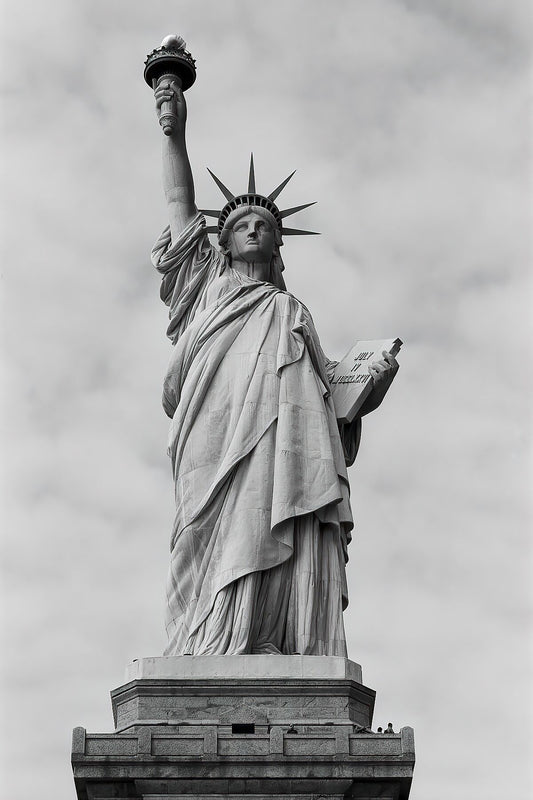 Lady Liberty in Black and White