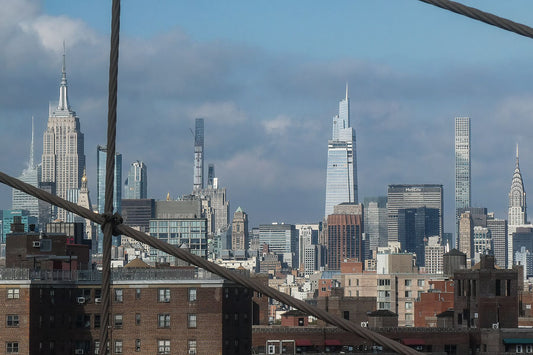 Vista del centro de Manhattan desde el puente de Brooklyn